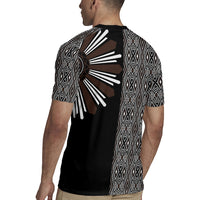 Mabuhay Philippines Festival Rugby Jersey Araw Tnalak Modern Filipiniana Inspired LT14 - Polynesian Pride