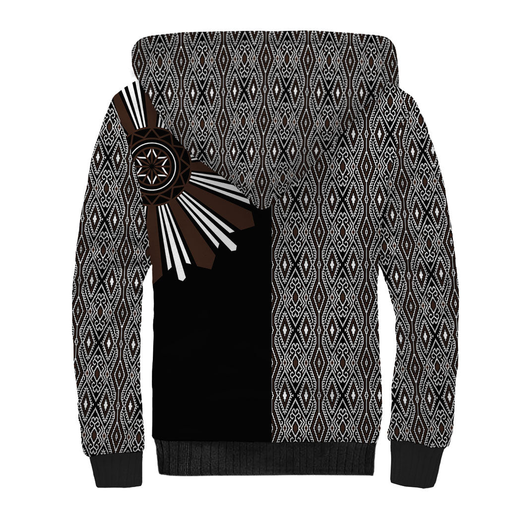 Mabuhay Philippines Festival Sherpa Hoodie Araw Tnalak Modern Filipiniana Inspired LT14 - Polynesian Pride