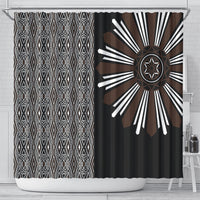 Mabuhay Philippines Festival Shower Curtain Araw Tnalak Modern Filipiniana Inspired LT14 - Polynesian Pride