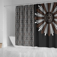Mabuhay Philippines Festival Shower Curtain Araw Tnalak Modern Filipiniana Inspired LT14 - Polynesian Pride