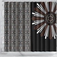 Mabuhay Philippines Festival Shower Curtain Araw Tnalak Modern Filipiniana Inspired LT14 - Polynesian Pride