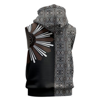 Mabuhay Philippines Festival Sleeveless Hoodie Araw Tnalak Modern Filipiniana Inspired LT14 - Polynesian Pride