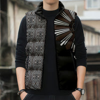 Mabuhay Philippines Festival Sleeveless Puffer Jacket Araw Tnalak Modern Filipiniana Inspired LT14 - Polynesian Pride