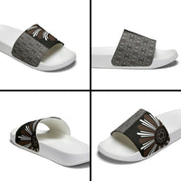 Mabuhay Philippines Festival Slide Sandals Araw Tnalak Modern Filipiniana Inspired LT14 - Polynesian Pride
