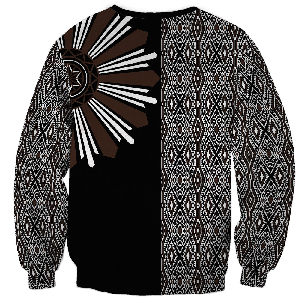 Mabuhay Philippines Festival Sweatshirt Araw Tnalak Modern Filipiniana Inspired LT14 - Polynesian Pride
