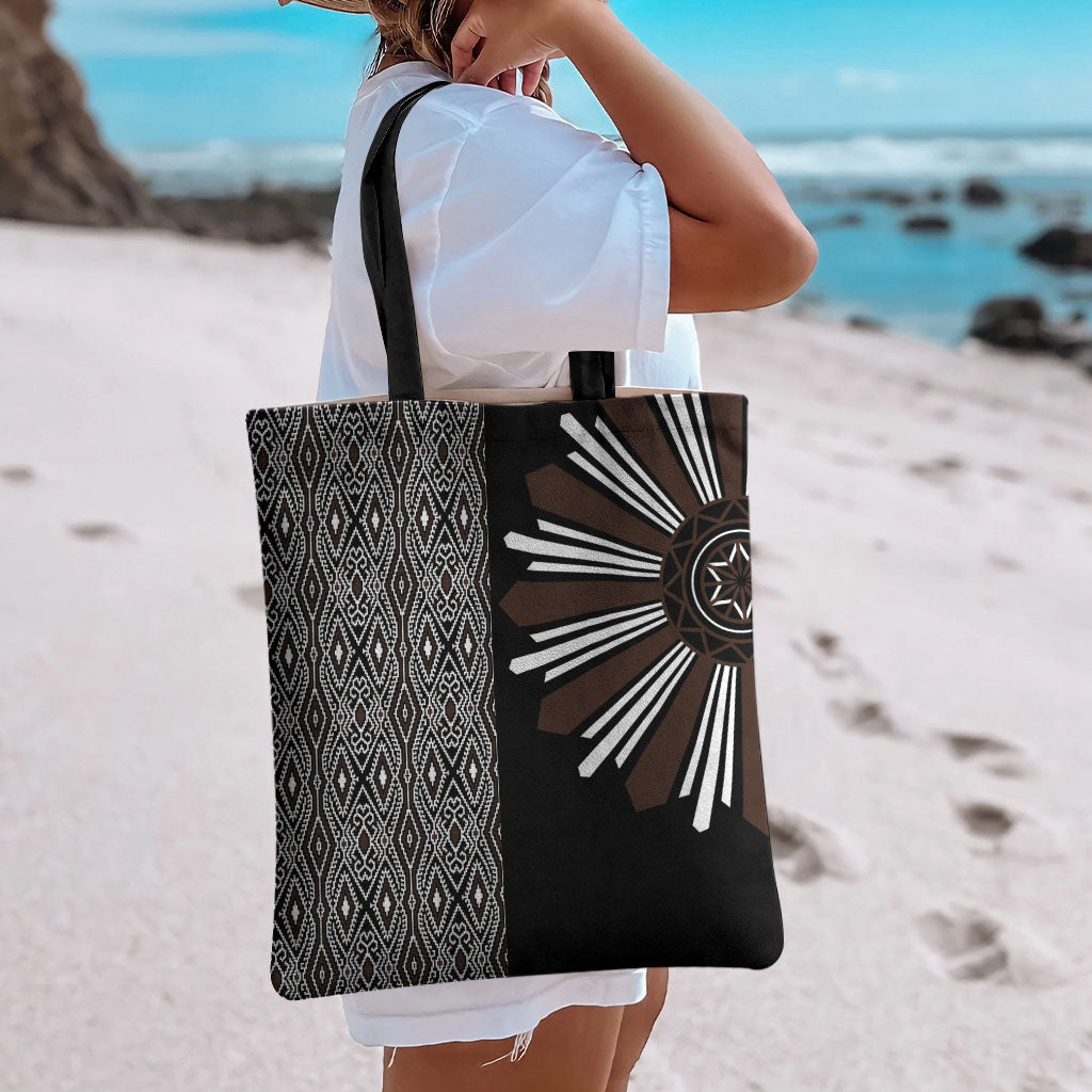 Mabuhay Philippines Festival Tote Bag Araw Tnalak Modern Filipiniana Inspired LT14 - Polynesian Pride