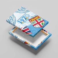 Fiji Day 1970 Canvas Wall Art Proud To Be A Fijian Tapa Pattern LT14 - Polynesian Pride