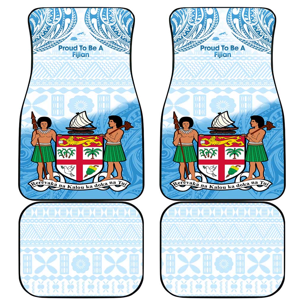 Fiji Day 1970 Car Mats Proud To Be A Fijian Tapa Pattern LT14 - Polynesian Pride