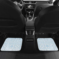 Fiji Day 1970 Car Mats Proud To Be A Fijian Tapa Pattern LT14 Set 2pcs - Back Blue - Polynesian Pride