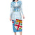 Fiji Day 1970 Long Sleeve Bodycon Dress Proud To Be A Fijian Tapa Pattern