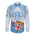 Fiji Day 1970 Long Sleeve Button Shirt Proud To Be A Fijian Tapa Pattern