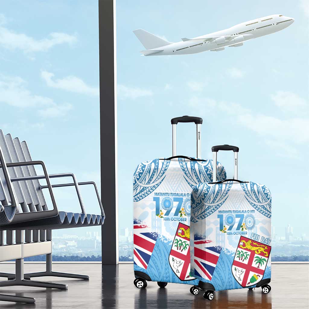 Fiji Day 1970 Luggage Cover Proud To Be A Fijian Tapa Pattern