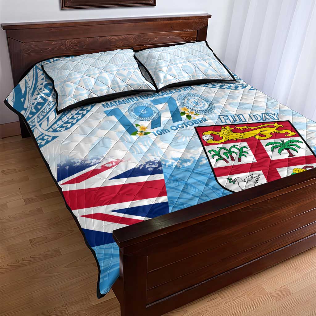 Fiji Day 1970 Quilt Bed Set Proud To Be A Fijian Tapa Pattern LT14 - Polynesian Pride