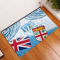 Fiji Day 1970 Rubber Doormat Proud To Be A Fijian Tapa Pattern LT14 - Polynesian Pride