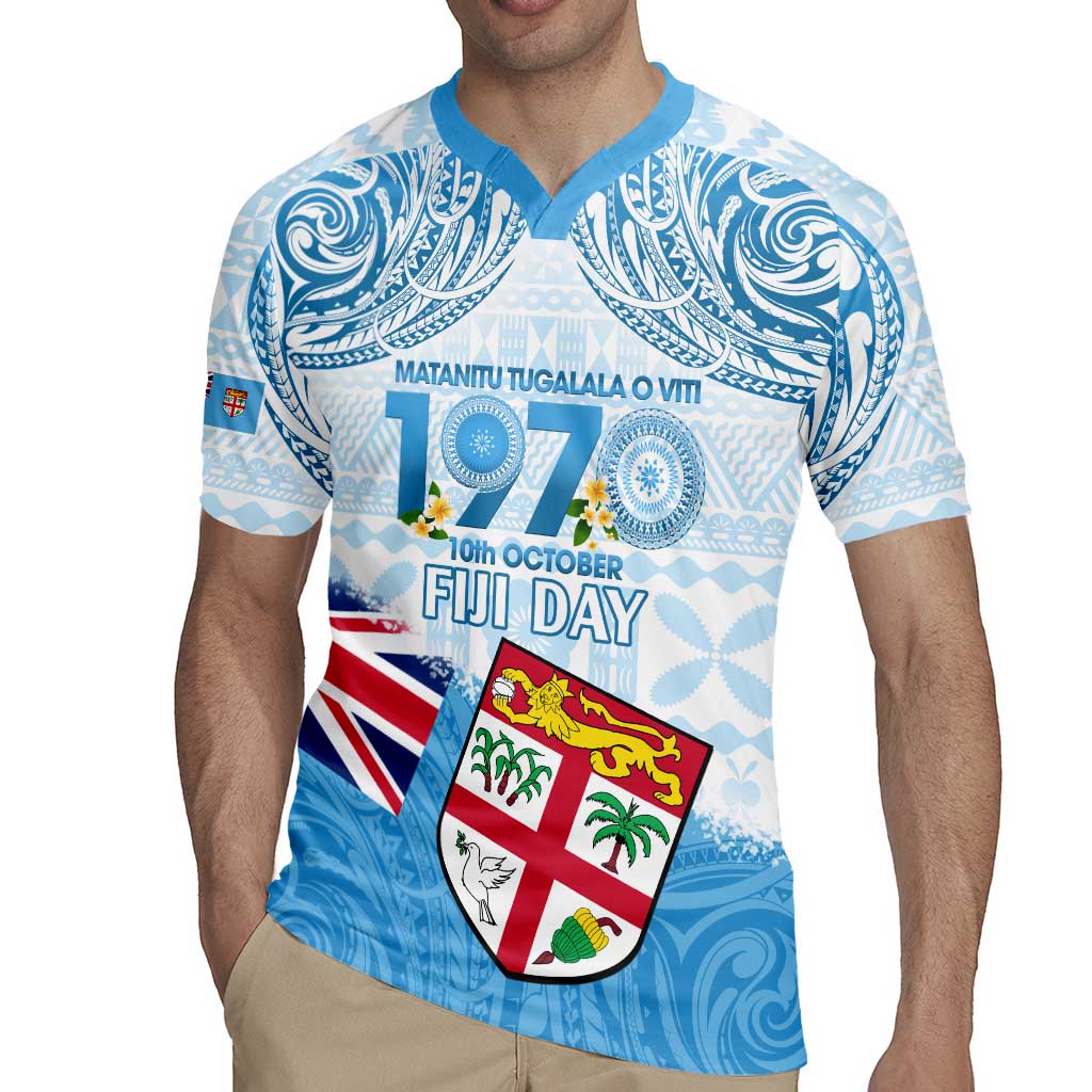 Fiji Day 1970 Rugby Jersey Proud To Be A Fijian Tapa Pattern LT14 - Polynesian Pride