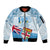 Fiji Day 1970 Sleeve Zip Bomber Jacket Proud To Be A Fijian Tapa Pattern