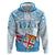 Fiji Day 1970 Zip Hoodie Proud To Be A Fijian Tapa Pattern