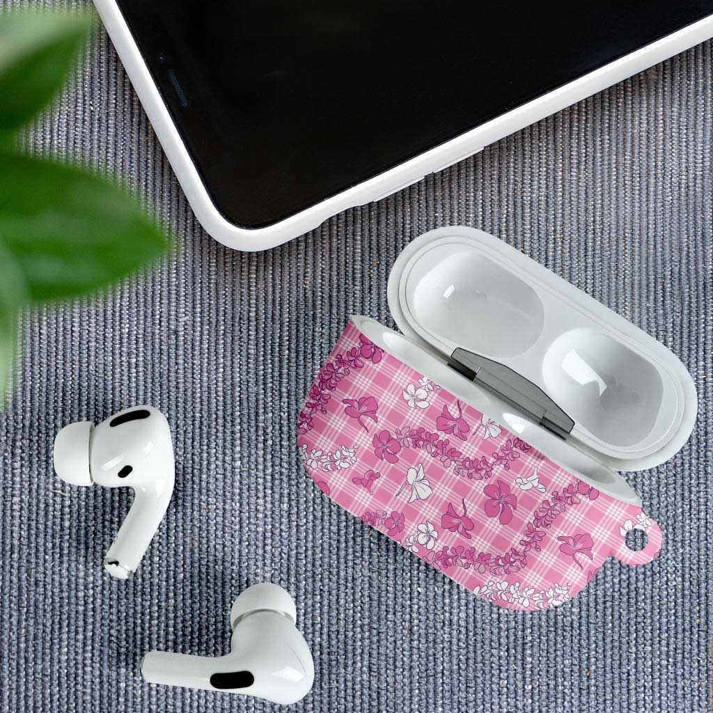 Alaka Aloha Hawaii AirPods Case Plumeria Lei With Palaka Motif - Polynesian Pride