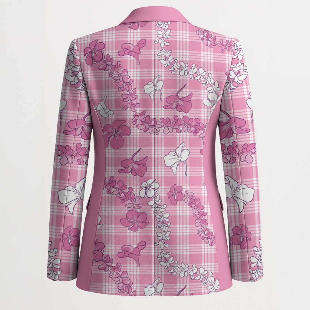 Alaka Aloha Hawaii Blazer Plumeria Lei With Palaka Motif - Polynesian Pride