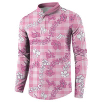 Alaka Aloha Hawaii Button Sweatshirt Plumeria Lei With Palaka Motif - Polynesian Pride