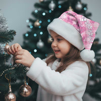 Alaka Aloha Hawaii Christmas Santa Hat Plumeria Lei With Palaka Motif - Polynesian Pride