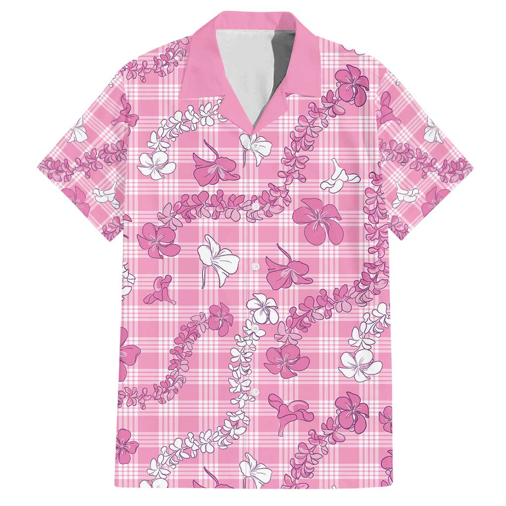 Alaka Aloha Hawaii Family Matching Long Sleeve Bodycon Dress and Hawaiian Shirt Plumeria Lei With Palaka Motif - Polynesian Pride