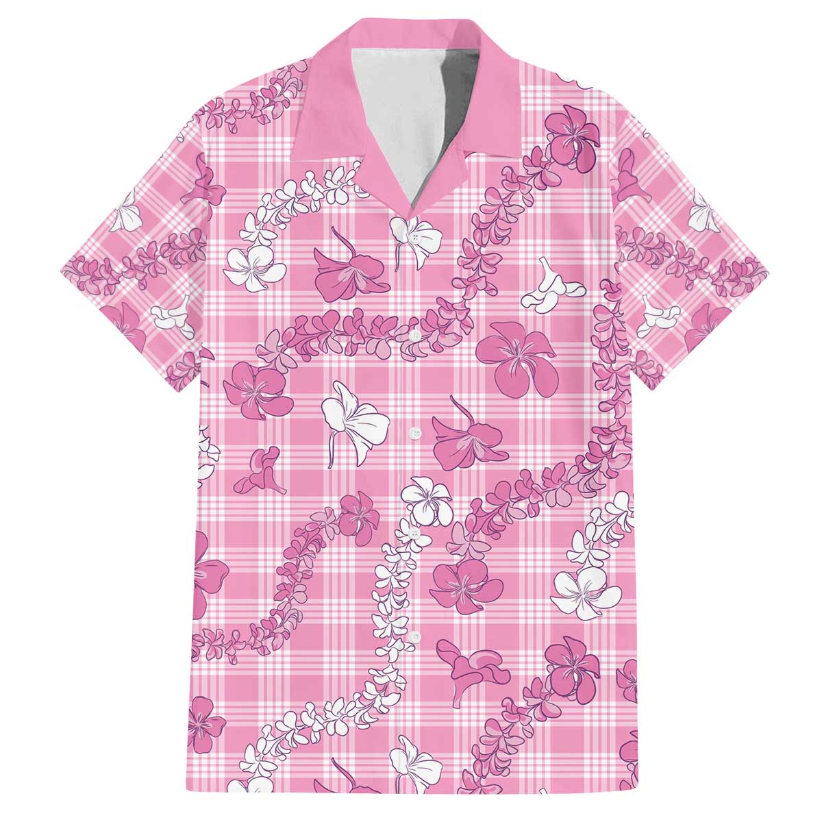 Alaka Aloha Hawaii Family Matching Off The Shoulder Long Sleeve Dress and Hawaiian Shirt Plumeria Lei With Palaka Motif - Polynesian Pride