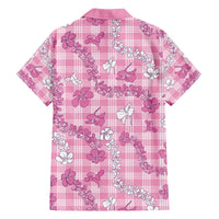 Alaka Aloha Hawaii Family Matching Off The Shoulder Long Sleeve Dress and Hawaiian Shirt Plumeria Lei With Palaka Motif - Polynesian Pride