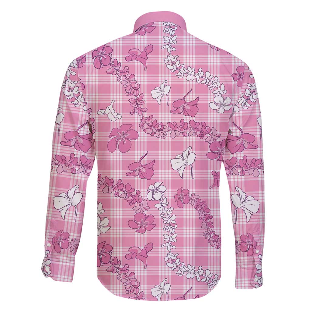 Alaka Aloha Hawaii Family Matching Off Shoulder Short Dress and Hawaiian Shirt Plumeria Lei With Palaka Motif - Polynesian Pride