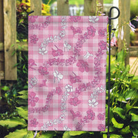 Alaka Aloha Hawaii Garden Flag Plumeria Lei With Palaka Motif - Polynesian Pride