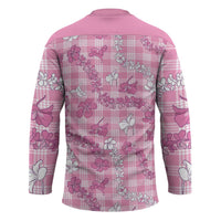 Alaka Aloha Hawaii Hockey Jersey Plumeria Lei With Palaka Motif - Polynesian Pride