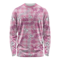 Alaka Aloha Hawaii Long Sleeve Shirt Plumeria Lei With Palaka Motif - Polynesian Pride