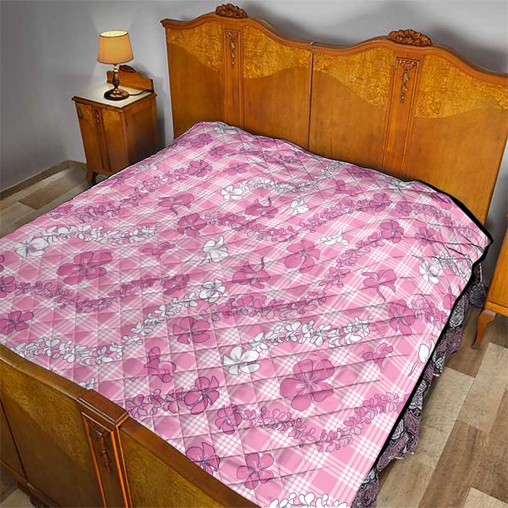 Alaka Aloha Hawaii Quilt Plumeria Lei With Palaka Motif - Polynesian Pride