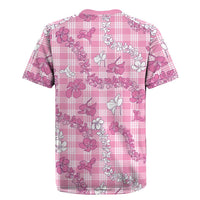 Alaka Aloha Hawaii Rugby Jersey Plumeria Lei With Palaka Motif - Polynesian Pride