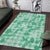Omaomao Aloha Hawaii Area Rug Plumeria Lei With Palaka Motif - Polynesian Pride