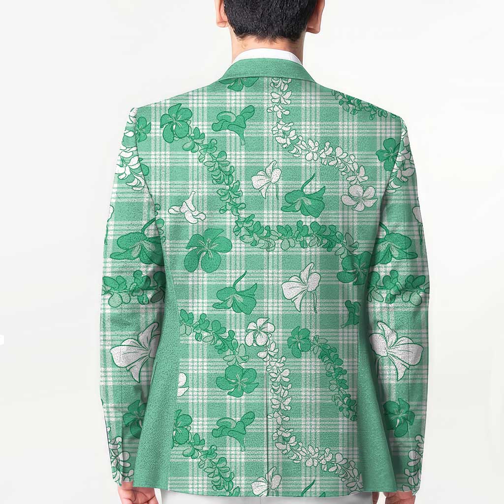 Omaomao Aloha Hawaii Blazer Plumeria Lei With Palaka Motif - Polynesian Pride