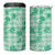 Omaomao Aloha Hawaii 4 in 1 Can Cooler Tumbler Plumeria Lei With Palaka Motif - Polynesian Pride