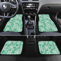 Omaomao Aloha Hawaii Car Mats Plumeria Lei With Palaka Motif - Polynesian Pride