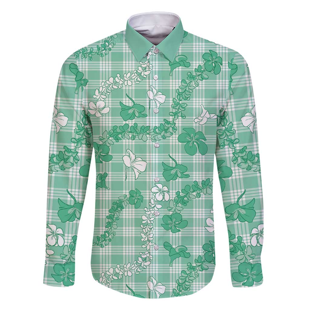 Omaomao Aloha Hawaii Family Matching Summer Maxi Dress and Hawaiian Shirt Plumeria Lei With Palaka Motif - Polynesian Pride