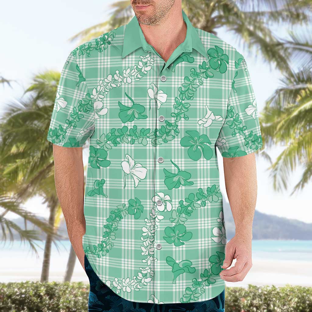 Omaomao Aloha Hawaii Hawaiian Shirt Plumeria Lei With Palaka Motif - Polynesian Pride