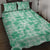 Omaomao Aloha Hawaii Quilt Bed Set Plumeria Lei With Palaka Motif - Polynesian Pride