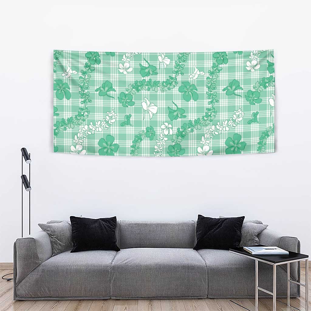 Omaomao Aloha Hawaii Tapestry Plumeria Lei With Palaka Motif - Polynesian Pride