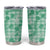 Omaomao Aloha Hawaii Tumbler Cup Plumeria Lei With Palaka Motif - Polynesian Pride