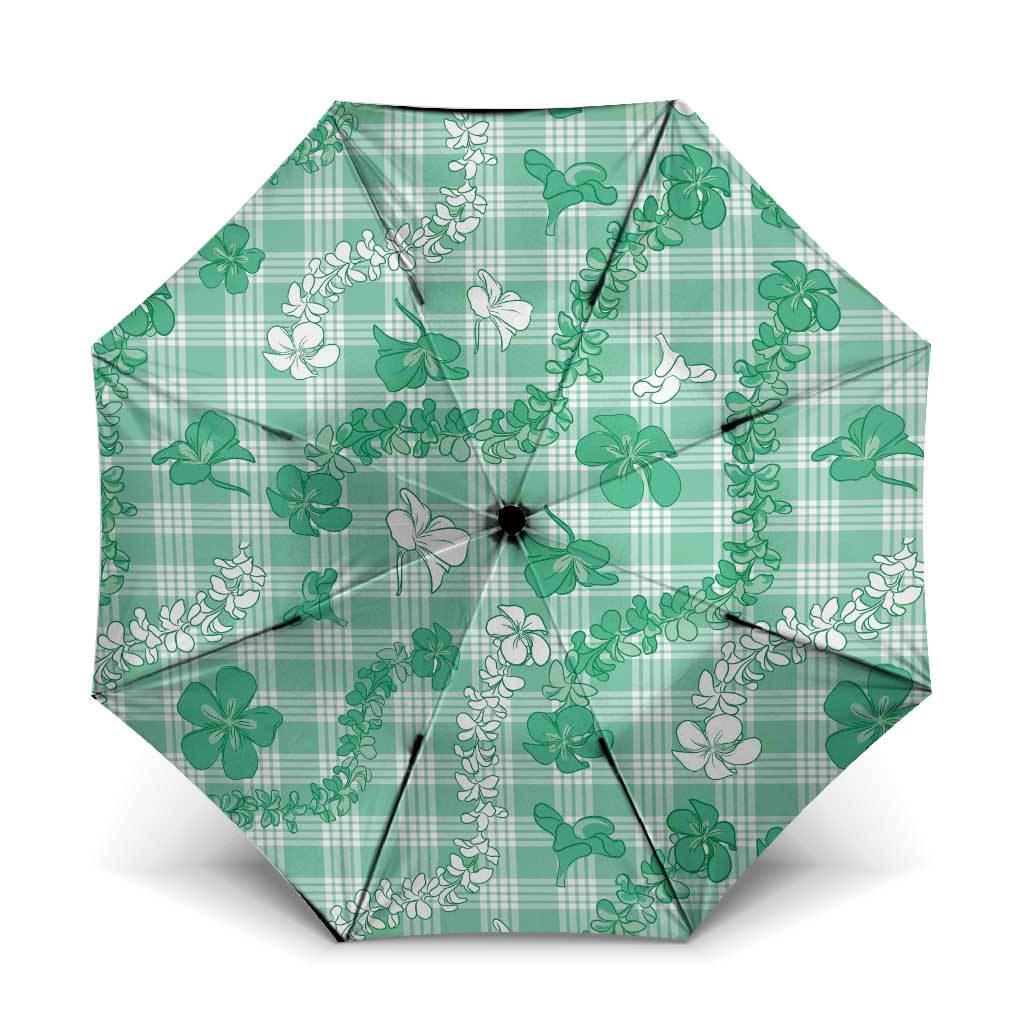 Omaomao Aloha Hawaii Umbrella Plumeria Lei With Palaka Motif - Polynesian Pride