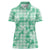 Omaomao Aloha Hawaii Women Polo Shirt Plumeria Lei With Palaka Motif - Polynesian Pride