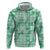 Omaomao Aloha Hawaii Zip Hoodie Plumeria Lei With Palaka Motif - Polynesian Pride
