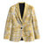 Melemele Aloha Hawaii Blazer Plumeria Lei With Palaka Motif - Polynesian Pride