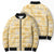 Melemele Aloha Hawaii Bomber Puffer Jacket Plumeria Lei With Palaka Motif - Polynesian Pride