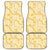 Melemele Aloha Hawaii Car Mats Plumeria Lei With Palaka Motif - Polynesian Pride