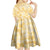 Melemele Aloha Hawaii Kid Short Sleeve Dress Plumeria Lei With Palaka Motif - Polynesian Pride